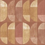 Tapeta 37531-7 Geo Nordic AS Creation w stylu retro w stylu skandynawskim - brąz, żółć, krem