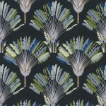 Tapeta 37708-5 Jungle Chic AS Creation ciemny wzór w palmy -zielony, czarny, niebieski