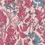 Tapeta 37751-8 Floral Impression AS Creation różowa w kwiaty z kwiatowym wzorem w botanicznym stylu - róż, czerwień, błękit
