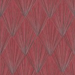 Tapeta 37864-2 Metropolitan Stories 2 AS Creation modern art deco ze wzorem i efektem metalicznym - metaliczny, czerwony, czarny