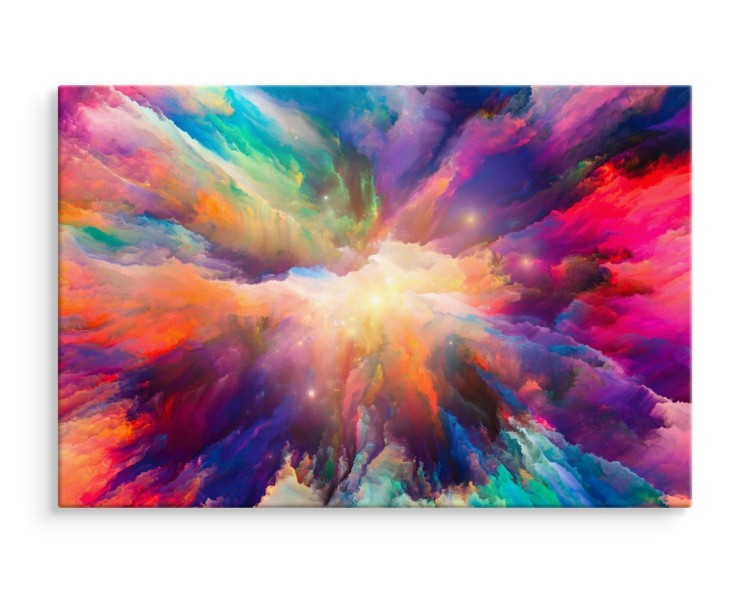 Obraz Na Płótnie Abstrakcyjna Eksplozja Barw