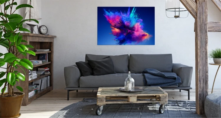Obraz Na Płótnie Abstrakcyjna Eksplozja Barw