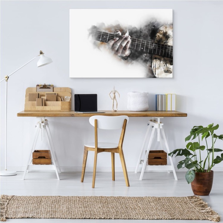 Obraz Na Płótnie Abstrakcyjna Gitara