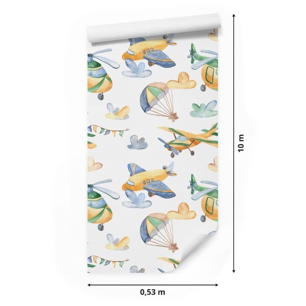 Tapeta Malowane Samoloty I Helikoptery