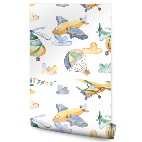 Tapeta Malowane Samoloty I Helikoptery