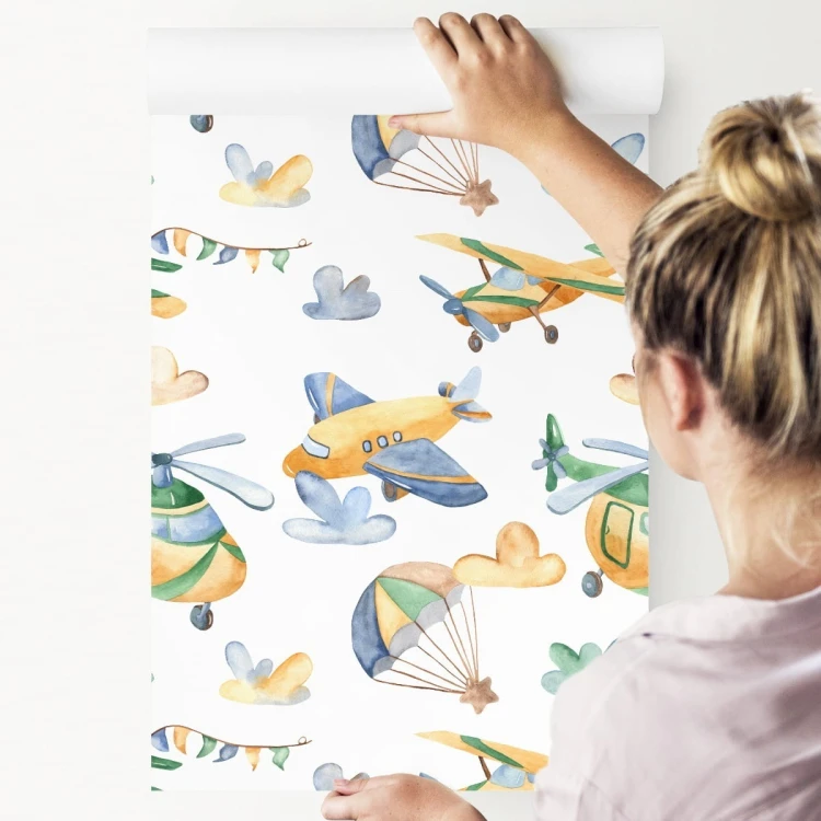 Tapeta Malowane Samoloty I Helikoptery