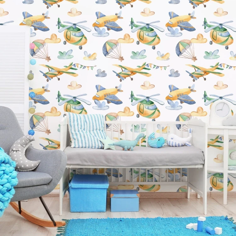 Tapeta Malowane Samoloty I Helikoptery