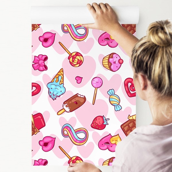 Tapeta Wesołe Kolorowe Słodycze