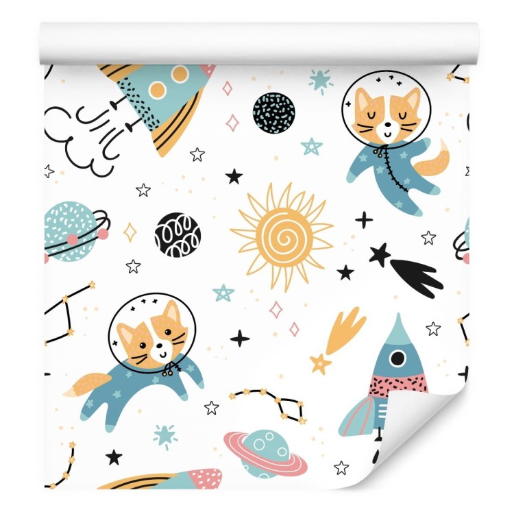 Tapeta Bajkowy Kot W Kosmosie