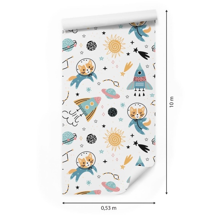 Tapeta Bajkowy Kot W Kosmosie