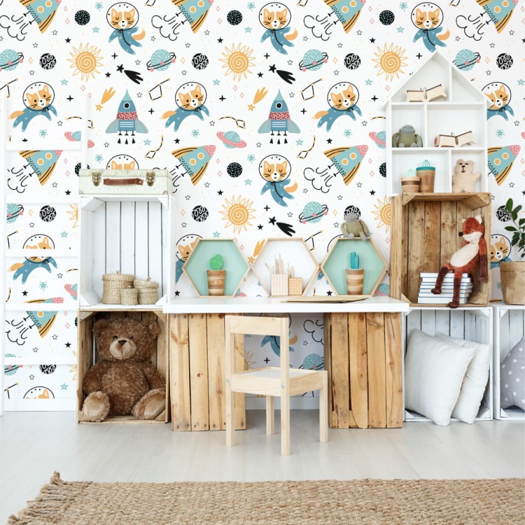 Tapeta Bajkowy Kot W Kosmosie