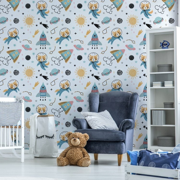 Tapeta Bajkowy Kot W Kosmosie