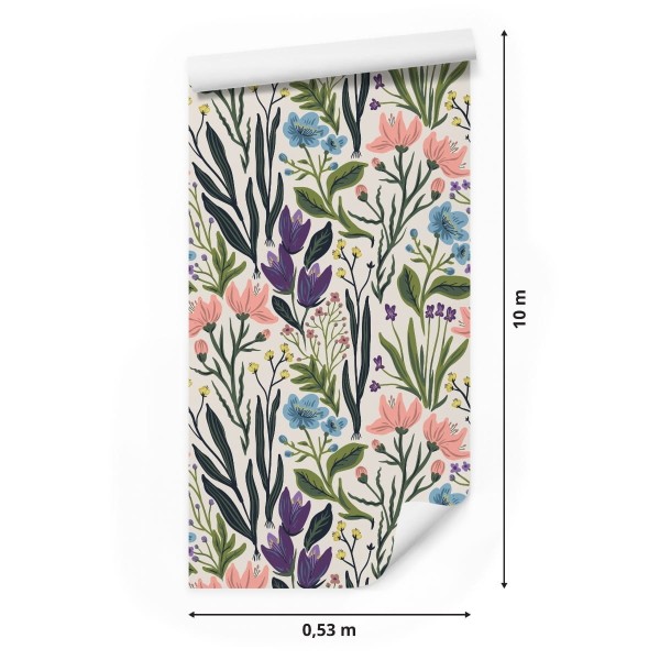 Tapeta Zioła I Kwiaty Polne