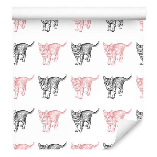 Tapeta Pastelowe Koty