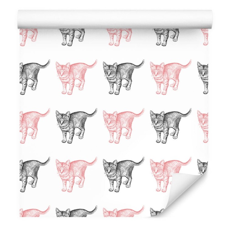 Tapeta Pastelowe Koty