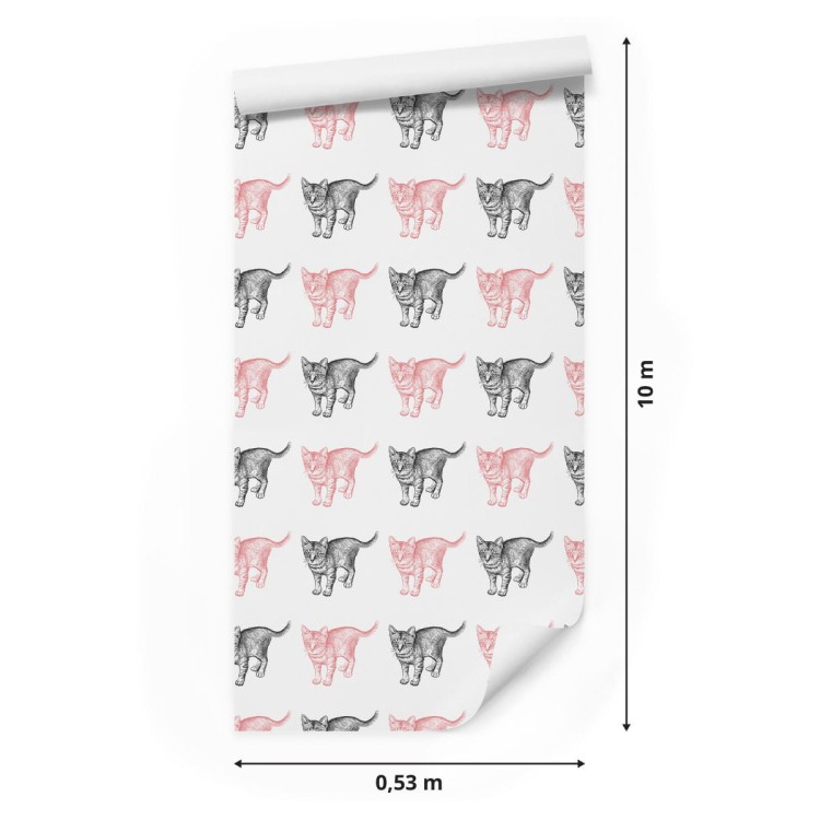 Tapeta Pastelowe Koty