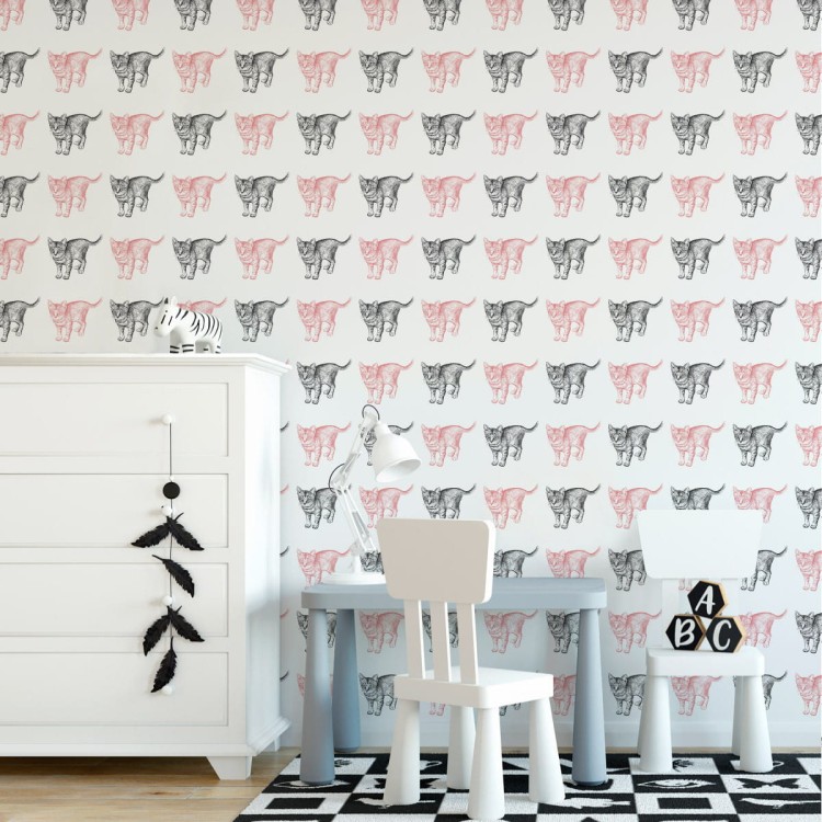 Tapeta Pastelowe Koty