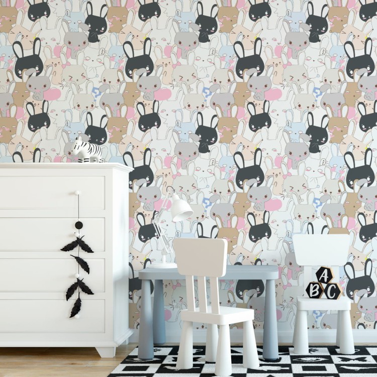 Tapeta Króliki Na Jasnym Tle