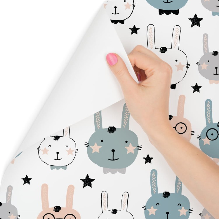 Tapeta Króliki Z Gwiazdami W Tle