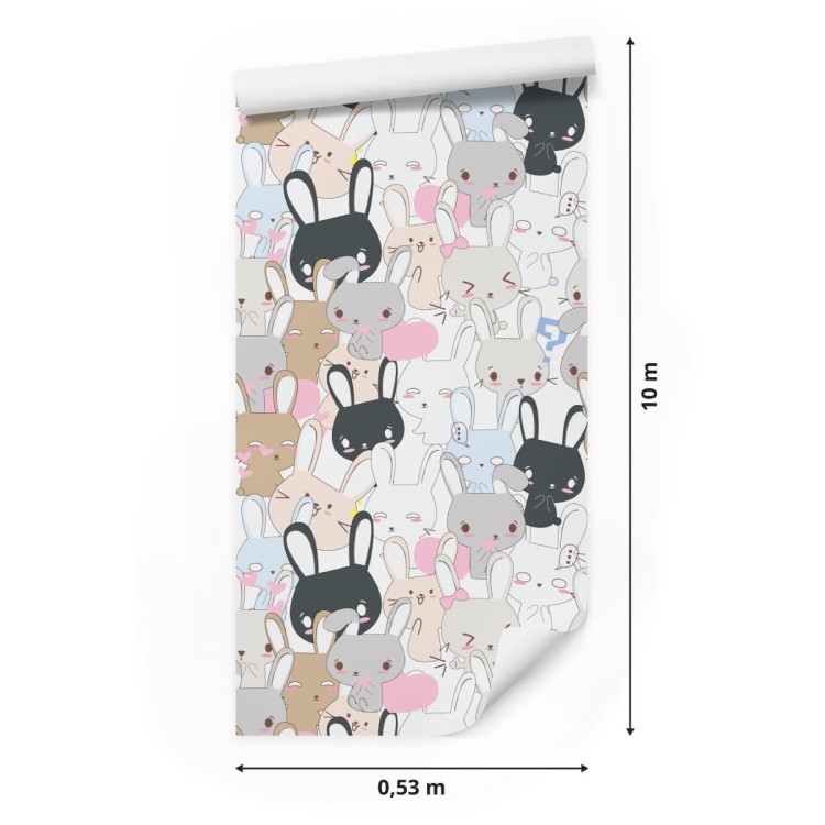 Tapeta Króliki Na Jasnym Tle