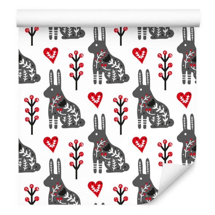 Tapeta Króliki W Ciekawej Odsłonie