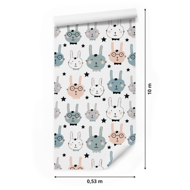 Tapeta Króliki Z Gwiazdami W Tle