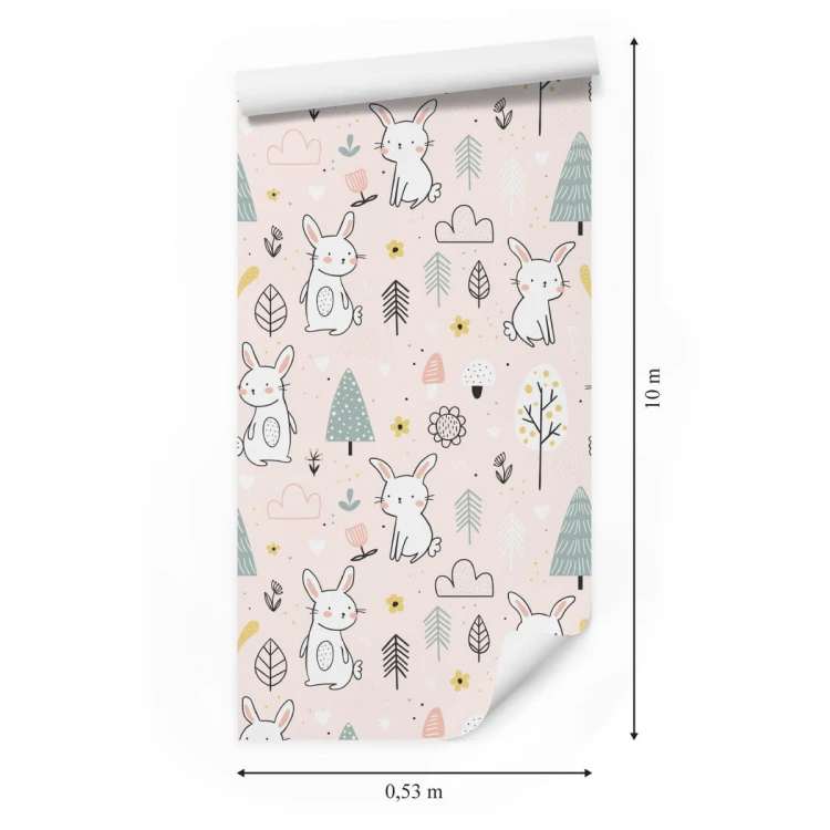 Tapeta Króliki Wśród Drzew