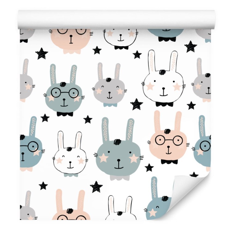 Tapeta Króliki Z Gwiazdami W Tle