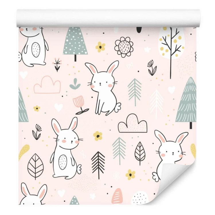 Tapeta Króliki Wśród Drzew