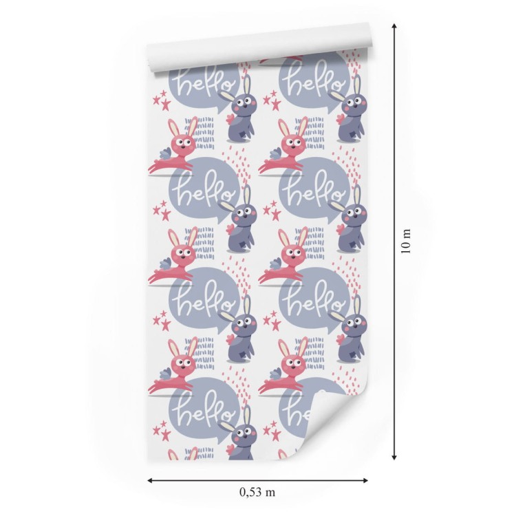 Tapeta Kolorowe Króliki