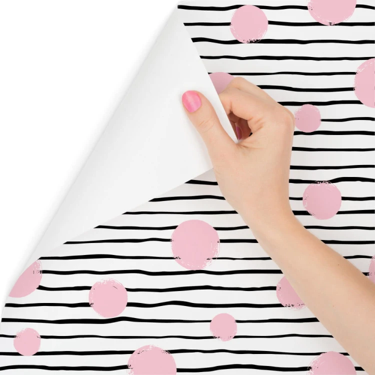 Tapeta Duże Kółka I Paski