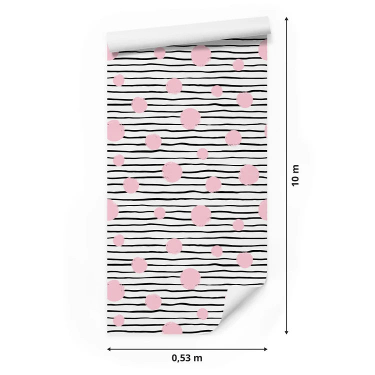 Tapeta Duże Kółka I Paski