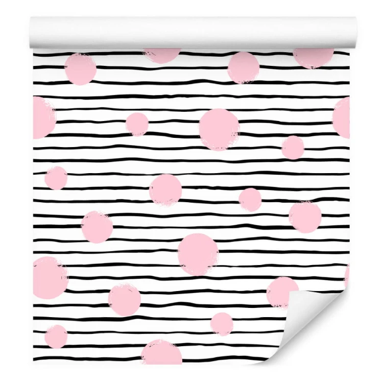 Tapeta Duże Kółka I Paski