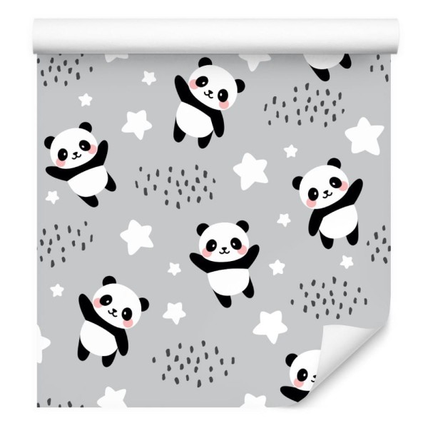 Tapeta Pandy Wśród Gwiazdek