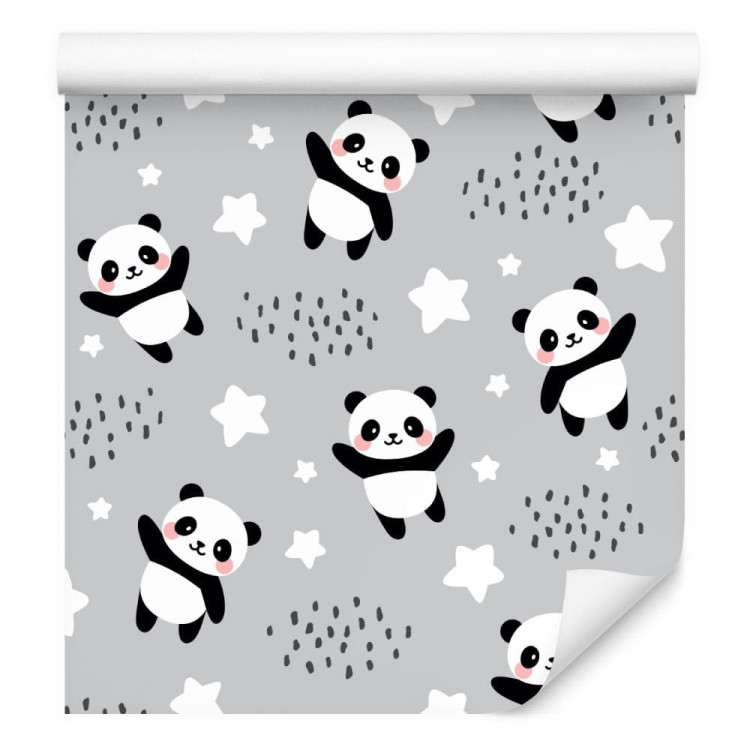 Tapeta Pandy Wśród Gwiazdek