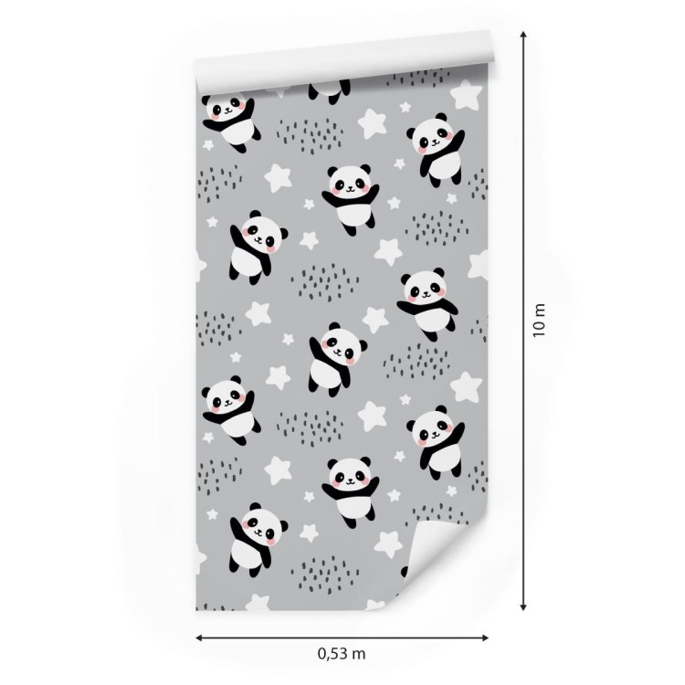 Tapeta Pandy Wśród Gwiazdek