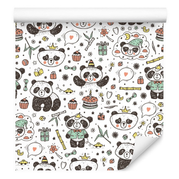 Tapeta Pandy Wśród Zabawek