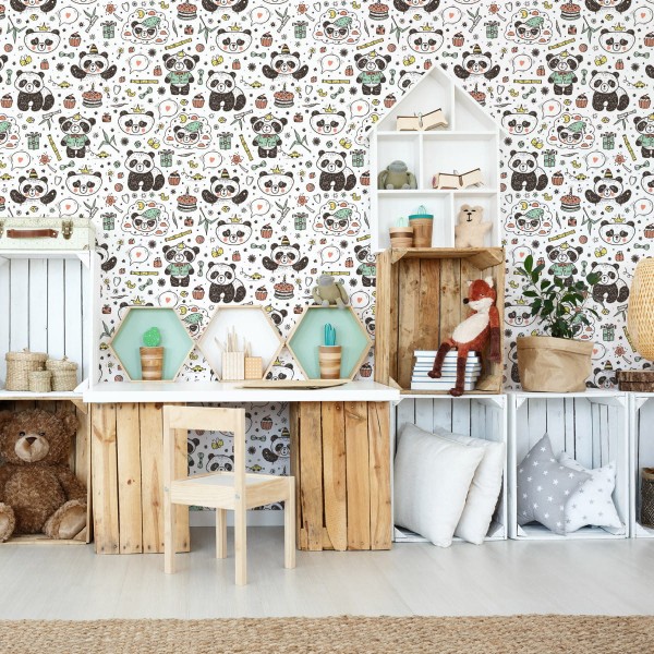 Tapeta Pandy Wśród Zabawek