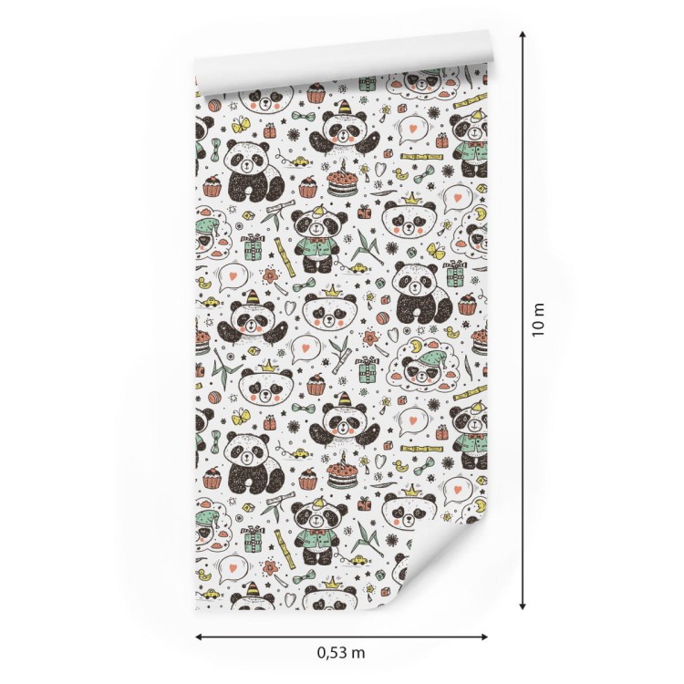 Tapeta Pandy Wśród Zabawek