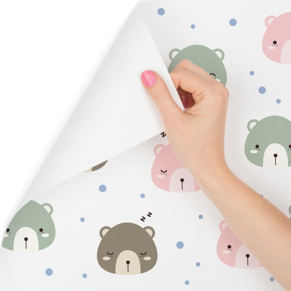 Tapeta Pastelowe Niedźwiadki