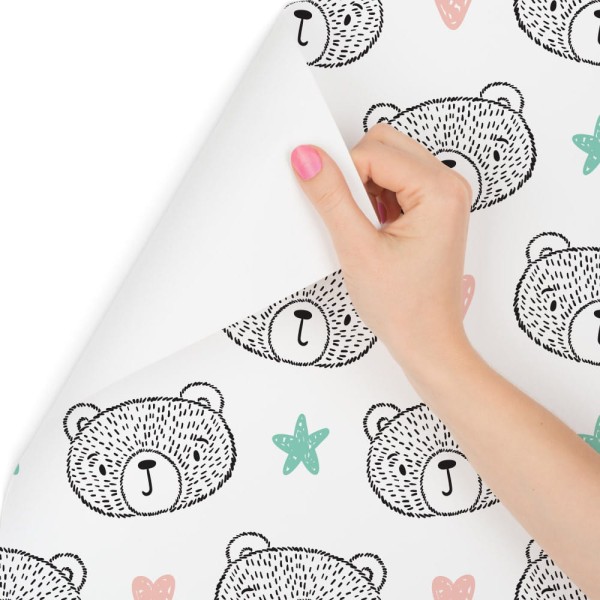 Tapeta Misie Serca Gwiazdki