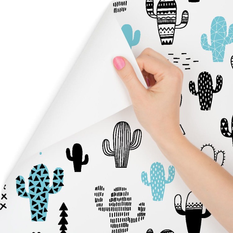 Tapeta Ścienna Kaktusy, Rośliny, Styl Skandynawski