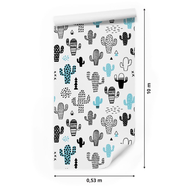 Tapeta Ścienna Kaktusy, Rośliny, Styl Skandynawski