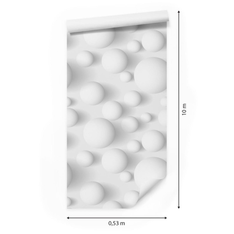 Tapeta Nowoczesna 3D, Kule, Do Sypialni, Salonu