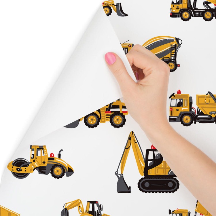Tapeta W Pojazdy Koparki Maszyny, Pokój Dziecięcy