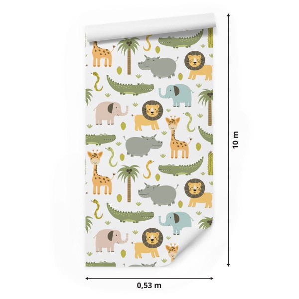 Tapeta Dla Dzieci Dzikie Zwierzęta