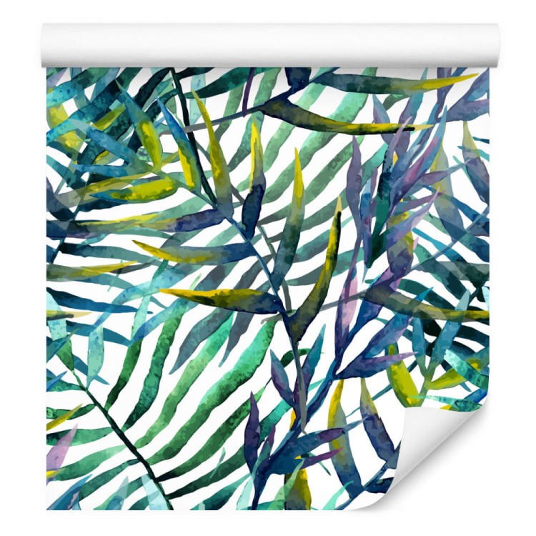 Tapeta Liście Palmowe - Akwarela