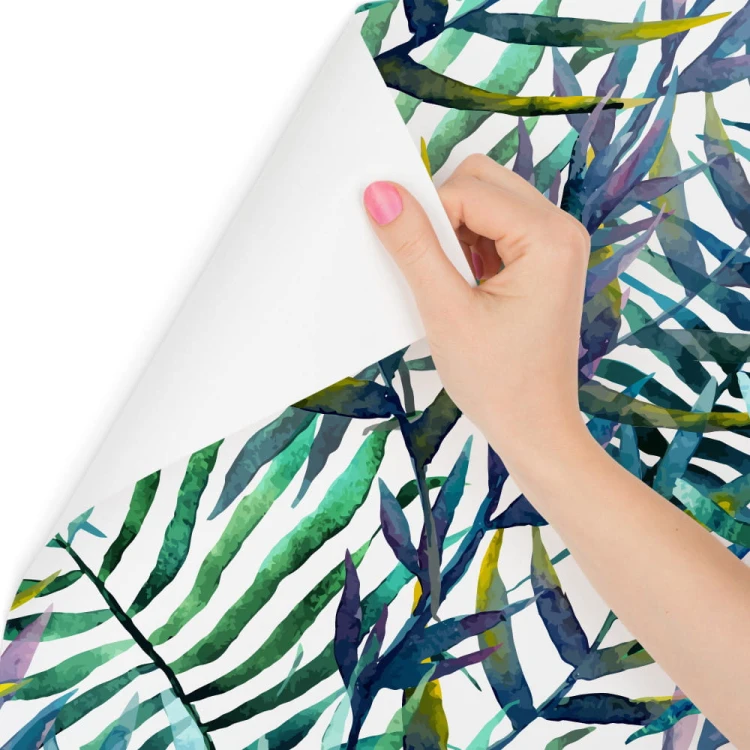 Tapeta Liście Palmowe - Akwarela