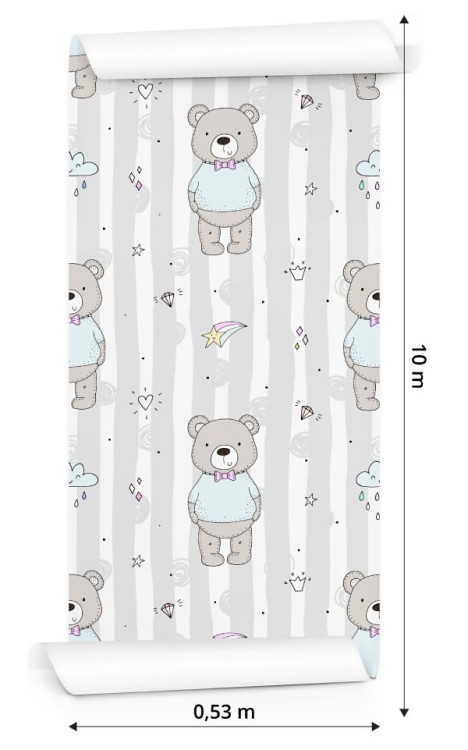 Tapeta Dla Dzieci - Zabawne Misie