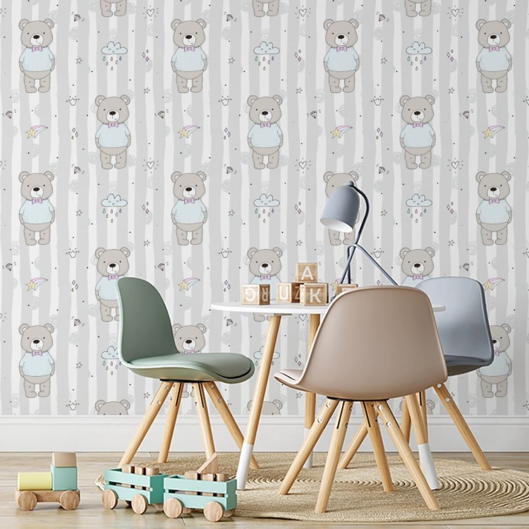 Tapeta Dla Dzieci - Zabawne Misie